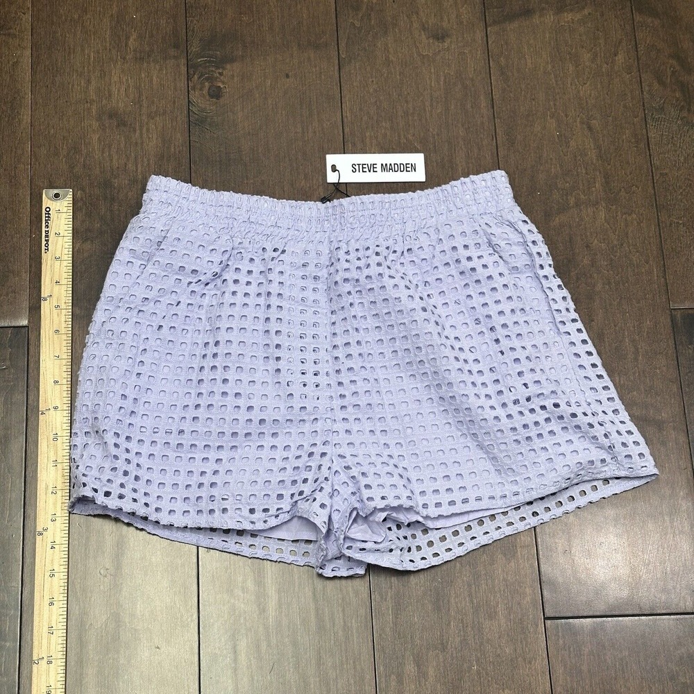 Steve‎ Madden Glennon Short Women's Size Medium Purple Lilac NWT MSRP $69